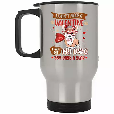 14 oz. Silver Travel Mug
