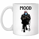 Bernie Sanders Mittens, White, 11 oz. White Mug