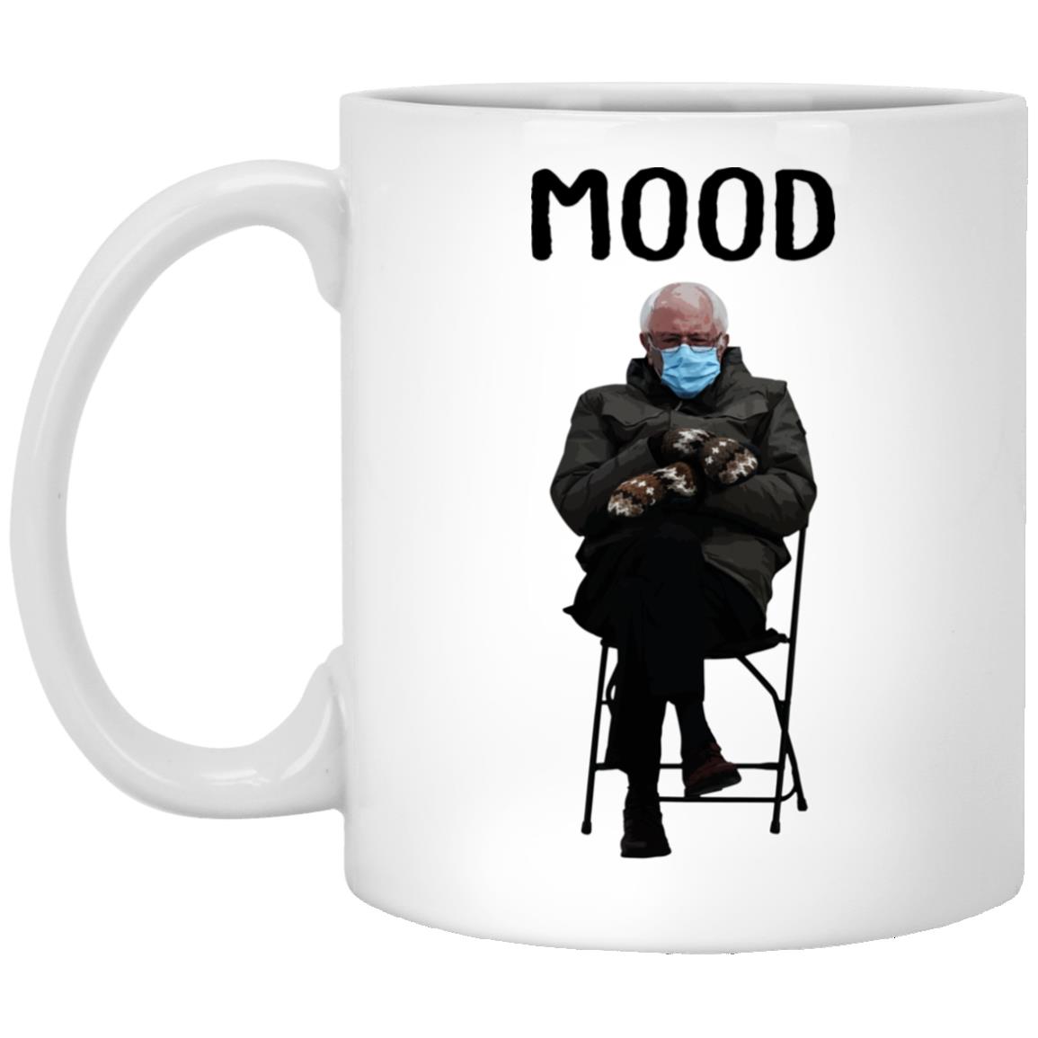 Bernie Sanders Mittens, White, 11 oz. White Mug