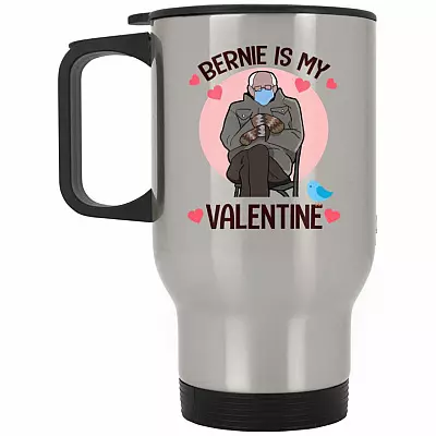 14 oz. Silver Travel Mug