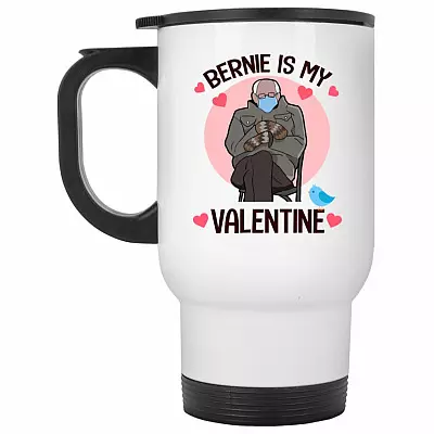 14 oz. White Travel Mug