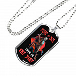 Me And You This Is The Ways Dog Tag Pendant Necklace - Valentine Necklace For Him - Dog Tag (Silver)