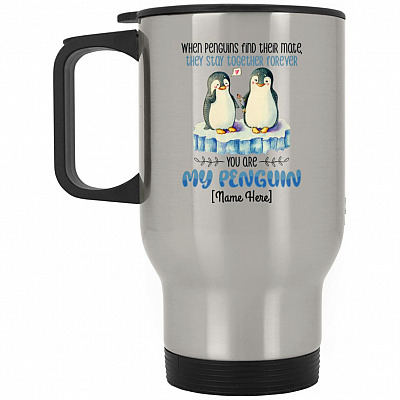 14 oz. Silver Travel Mug