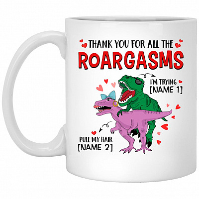 Personalized Thank You For All The Mug, White, 11 oz. White Mug