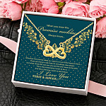 13Th. Promise Necklace(4) Infinity Heart Necklace (Gold) 4