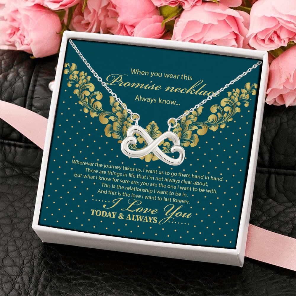 13Th. Promise Necklace(4) Infinity Heart Necklace (Silver) 4