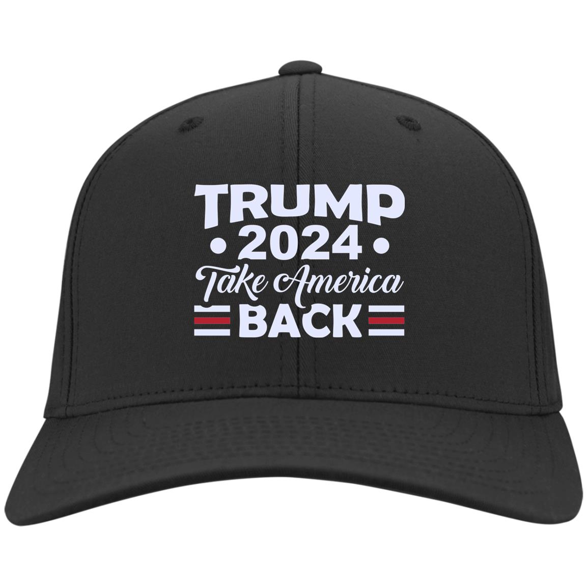 Trump 2024 Take America Back Hat, Black, Twill Cap