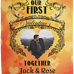 Personalized Photo Blanket, White, Cozy Plush Fleece Blanket - 50x60