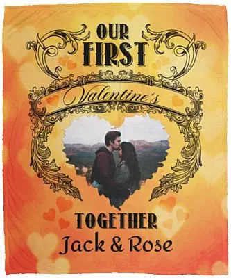 Personalized Photo Blanket, White, Cozy Plush Fleece Blanket - 50x60