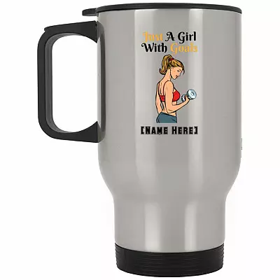 14 oz. Silver Travel Mug