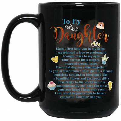 15 oz. Black Mug