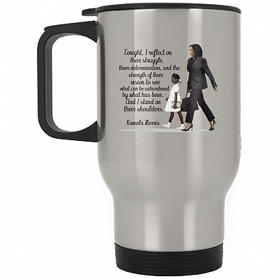 14 oz. Silver Travel Mug