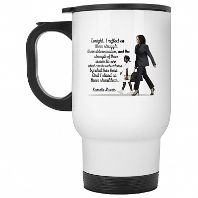 14 oz. White Travel Mug