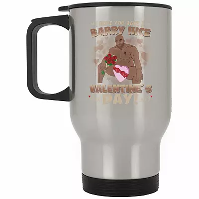 14 oz. Silver Travel Mug