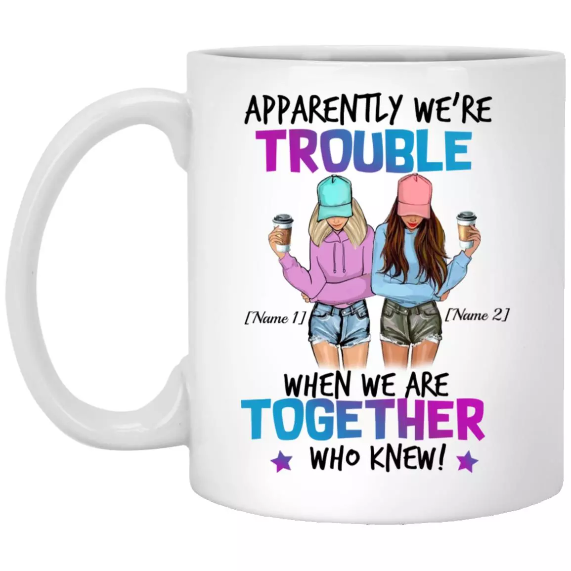 Personalized Apparently, White, 11 oz. White Mug