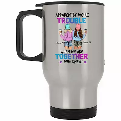 14 oz. Silver Travel Mug