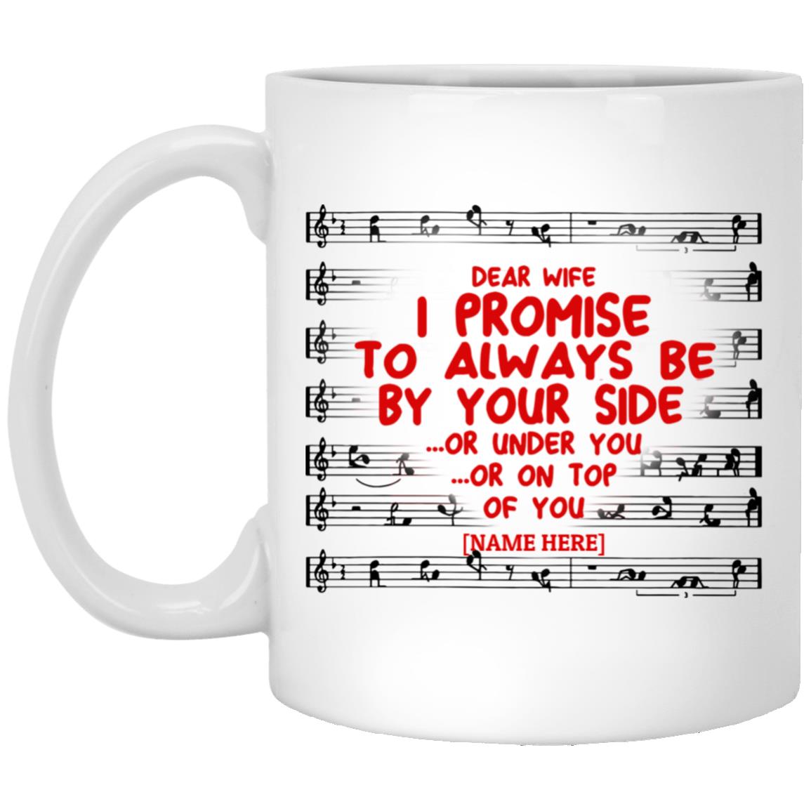 Personalized Wife Mug, White, 11 oz. White Mug