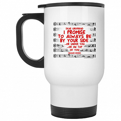 14 oz. White Travel Mug