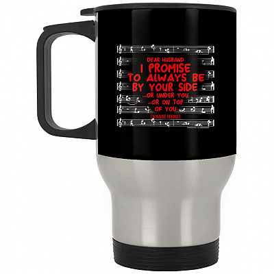 14 oz. Silver Travel Mug