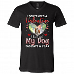 Personalized Custom Photo I Don't V-neck, Black, V-Neck T-Shirt Personalized Custom Photo I Don't V-neck, Black, V-Neck T-Shirt