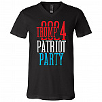 Trump 2024 Patriot Party T-Shirt, Black, V-Neck T-Shirt Trump 2024 Patriot Party T-Shirt, Black, V-Neck T-Shirt