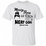 Messy Buns T-Shirt, White, Unisex T-Shirt