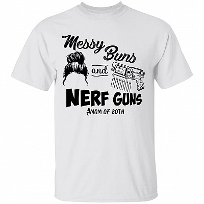 Messy Buns T-Shirt, White, Unisex T-Shirt