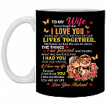 To My Wife Never Forget, Black, 11 oz. White Mug To My Wife Never Forget, Black, 11 oz. White Mug