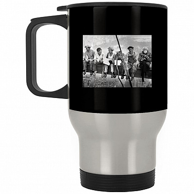 14 oz. Silver Travel Mug