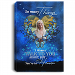 Personalized Photo Sympathy Gifts So Many Things I Wanna Talk to You About Framed Canvas - Unframed Poster, White, 0.75'' Framed Canvas