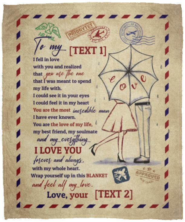 Personalized to the Love of My Life Blanket, White, Cozy Plush Fleece Blanket - 50x60 Personalized to the Love of My Life Blanket, White, Cozy Plush Fleece Blanket - 50x60