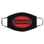 Censored Mask, Black, Cloth Face Cover – Medium/Large Censored Mask, Black, Cloth Face Cover – Medium/Large