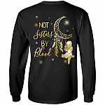 BFF Best Friends Not Sisters By Blood Bestie Matching Print On Back Hoodie - Long Sleeve - Sweatshirt, Black, Long Sleeve