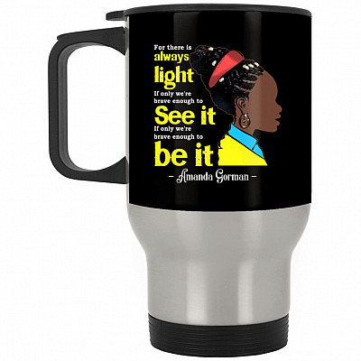 14 oz. Silver Travel Mug