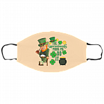 The Leprechauns Made Me Do It Happy St Patrick's Day Washable Reusable Custom - Printed Face Mask, Vegas Gold, Cloth Face Cover – Small/Medium