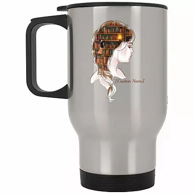 14 oz. Silver Travel Mug