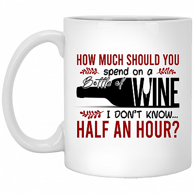 How Much Should You Spend On A BottleMug, White, 11 oz. White Mug