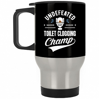 14 oz. Silver Travel Mug