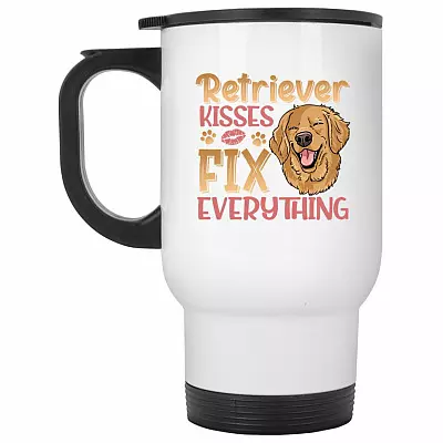 14 oz. White Travel Mug