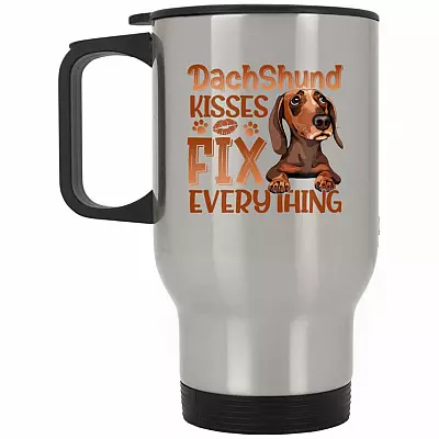 14 oz. Silver Travel Mug