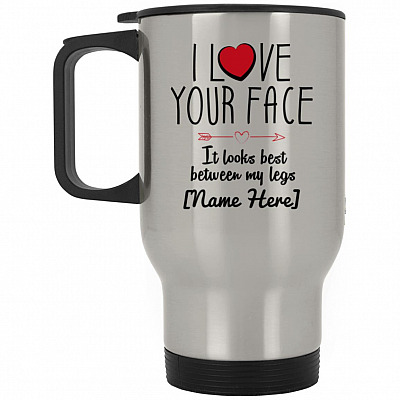 14 oz. Silver Travel Mug