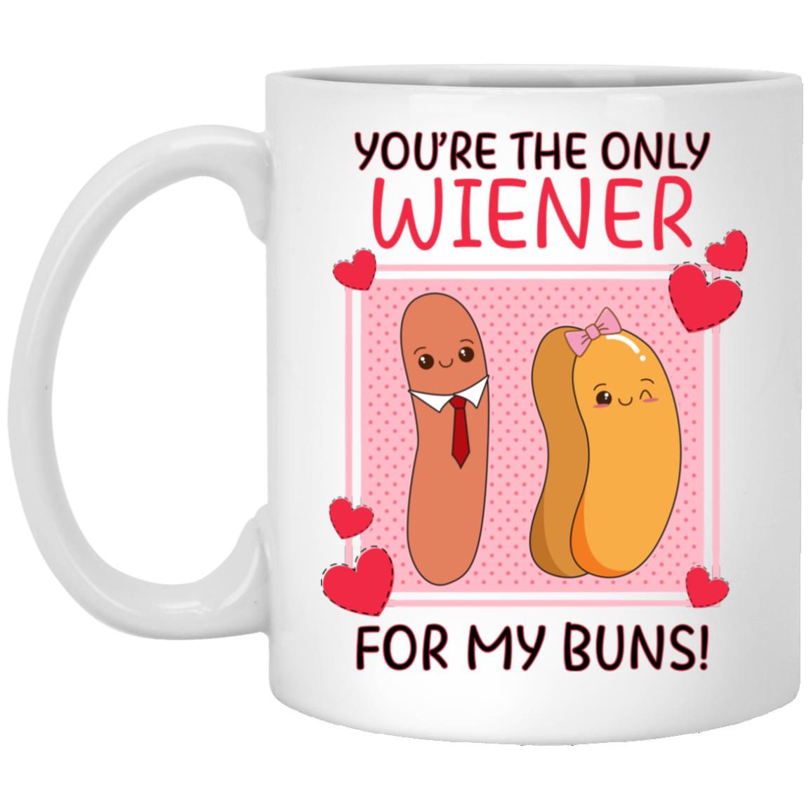 Wiener Mug, White, 11 oz. White Mug