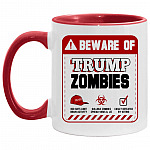 trump mug, White/Red, 11 oz. Accent Mug