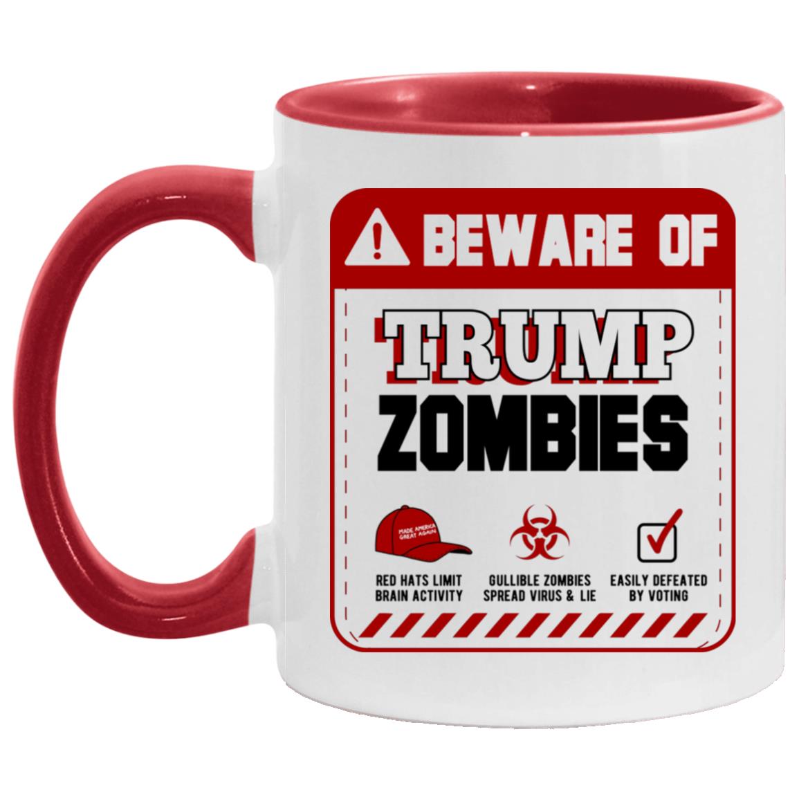 trump mug, White/Red, 11 oz. Accent Mug