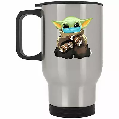 14 oz. Silver Travel Mug