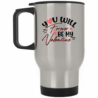 14 oz. Silver Travel Mug