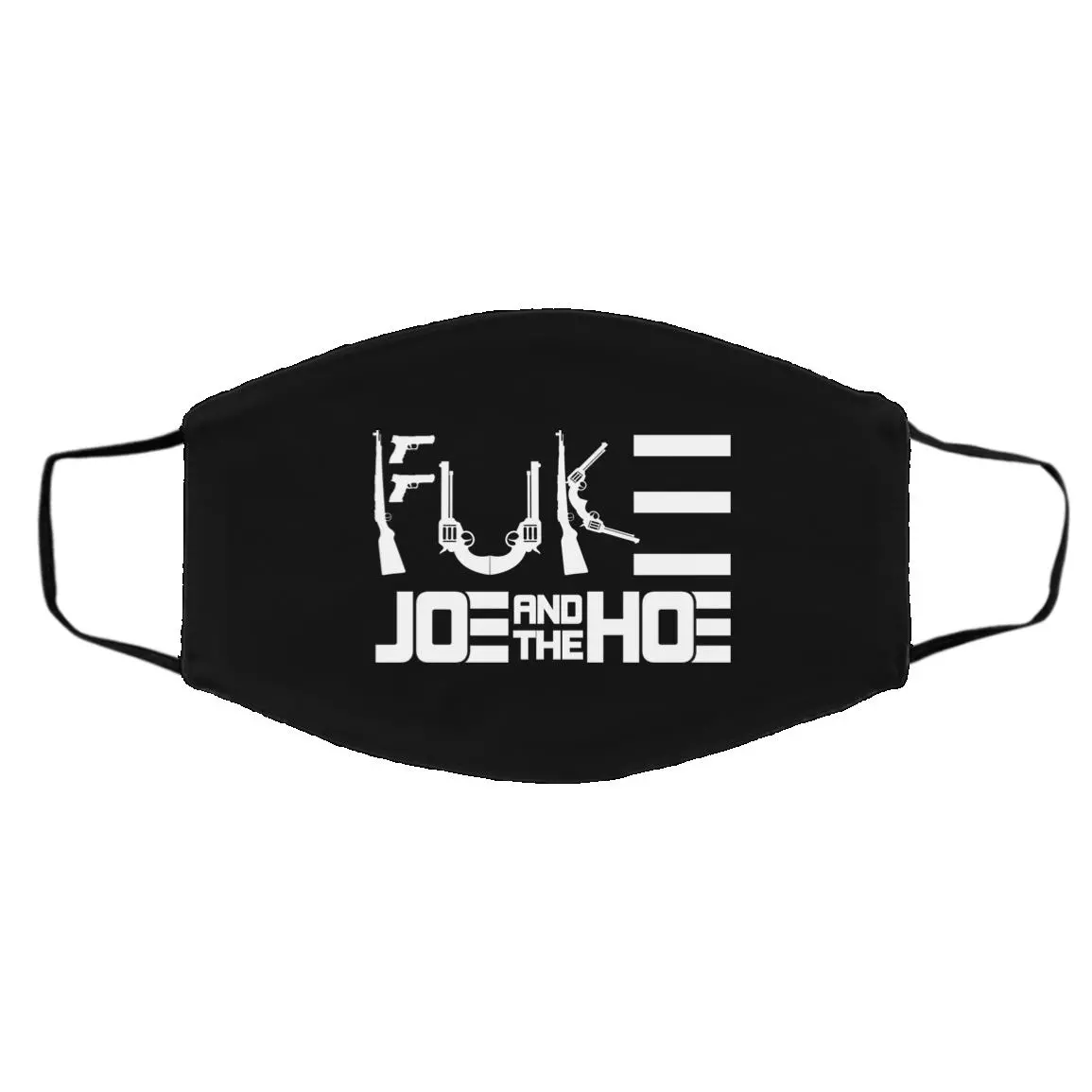 Fck Biden Politica, Black, Cloth Face Cover – Medium/Large