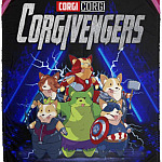 Corgi Blanket, White, Cozy Plush Fleece Blanket - 50x60