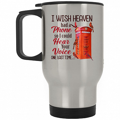 14 oz. Silver Travel Mug