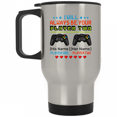 14 oz. Silver Travel Mug